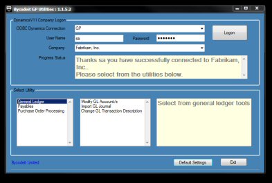 BCI GP Utility Tool